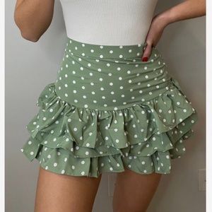Tiered Mini Skirt